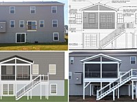 <b>Before And After Screened Porch Process</b>